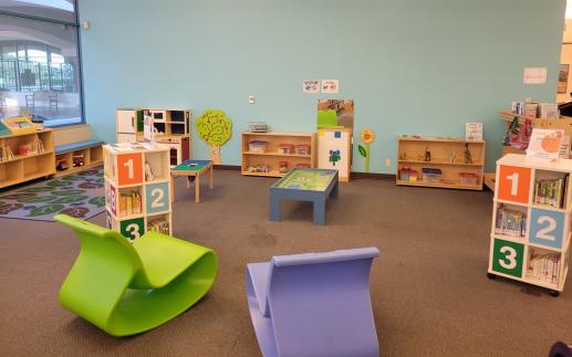 Image of the play area at the Harlingen Public Library.