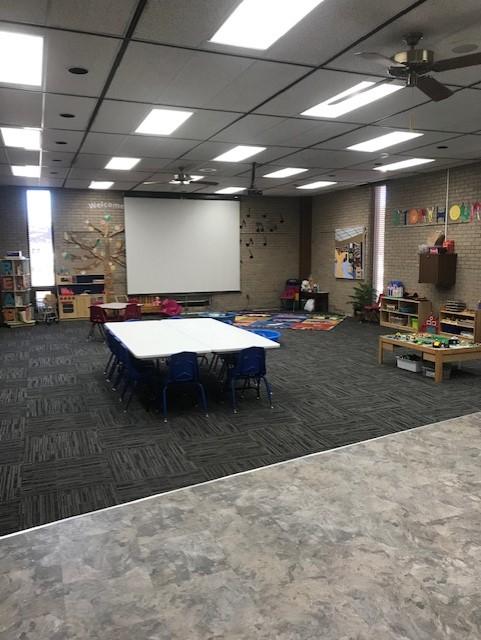 Parent Child Workshop space, I do not have a picture of it set up for the workshop. 