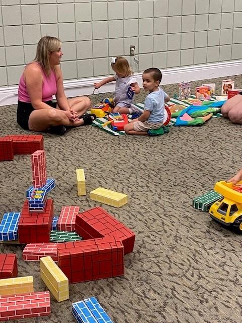 Family Place blocks, books and toy play