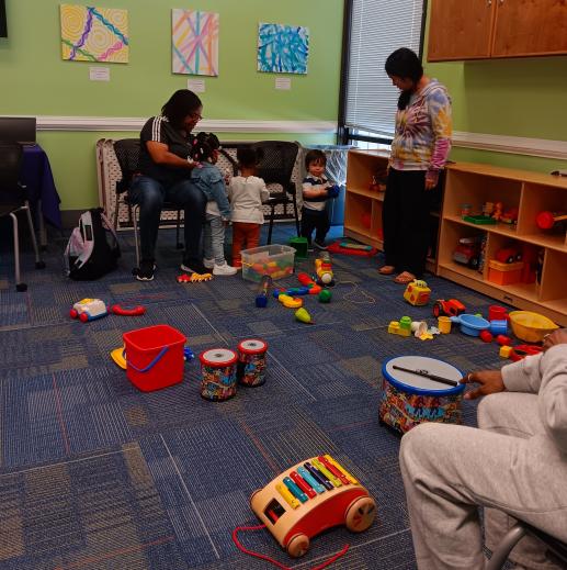 Children playing at the Parent Child Workshop
