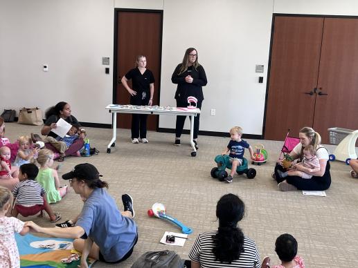 Cardinal Family Dental brought fun show-n-tell items and gifts for families.