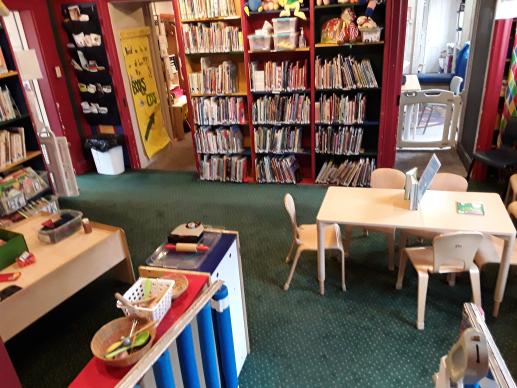 This is the main space for children. Picture books and our parent collection are here.