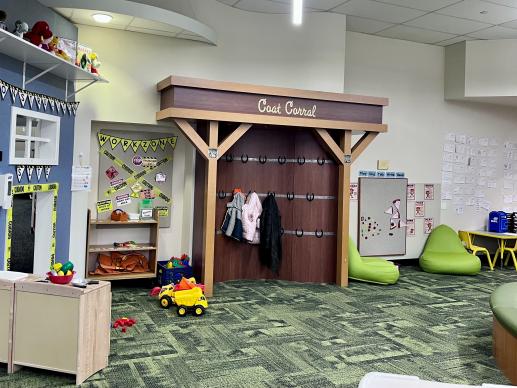 North Olmsted Library Branch Interactive Play Corner