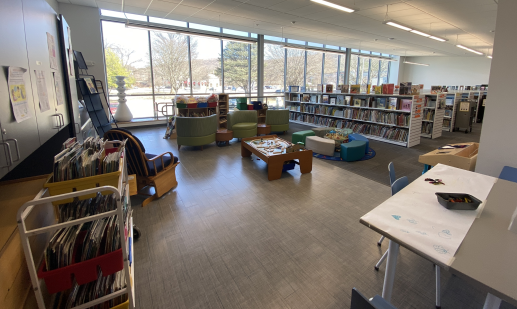 Creative Play space in the Children's Wing of the Emmaus Public Library