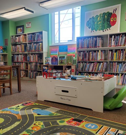Our bright and friendly children's room!