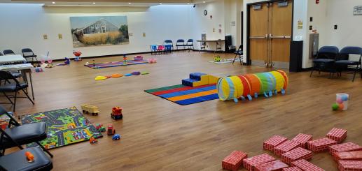 room set-up for Parent Child Workshop