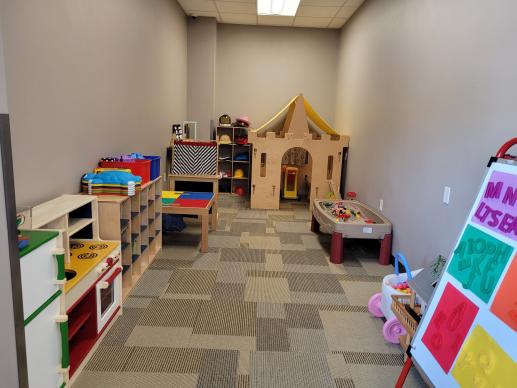 Imagination area and toy storage