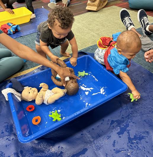 CCPL Warrensville Library - Water Play in Parent Child Workshop 2024