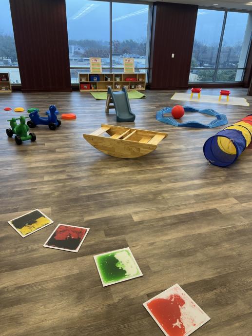 Chat and Play Parent Child Workshop Set Up