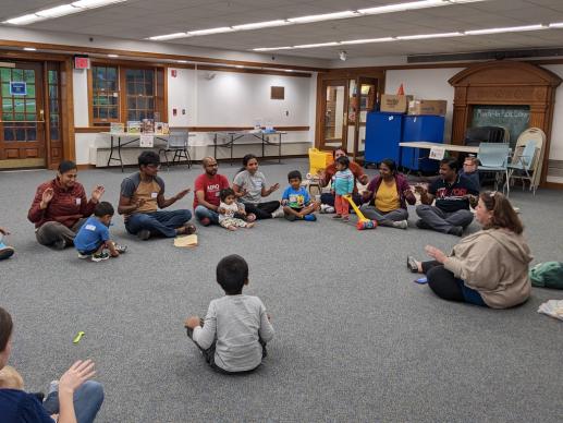 Circle time before program begins