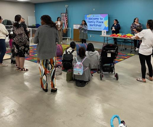 Family Place parent-child workshop at the Richard Burges Library