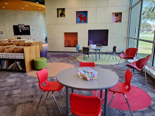 One of the activities in our play area is offering STEAM toys that we change out each week. This allows the kids to have a new set of toys to get creative with each time they come to the library.