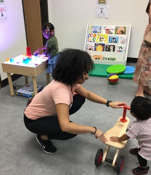 Gross Motor Book Area and Light Table at N Channel Branch