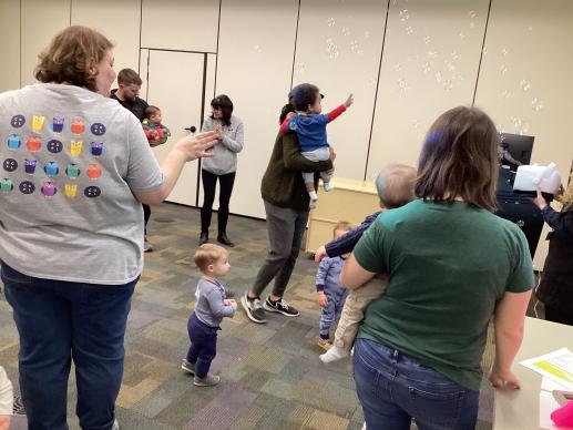 Family Place workshop - bubble time!