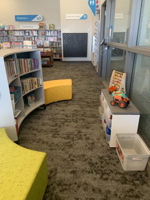 Zoned young children's area.
