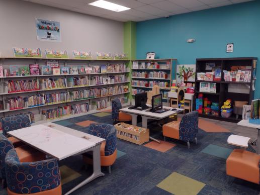 Play space at the Bornt Branch Library
