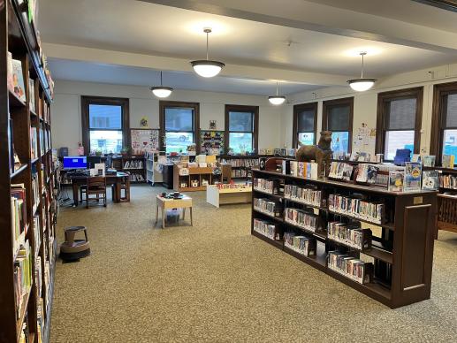View of the Children's Area from the circulation desk