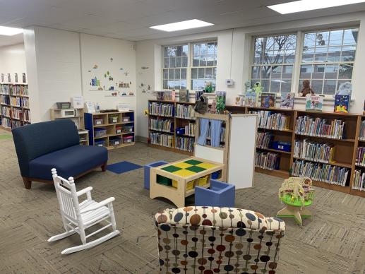 Image of picture book reading and playing area