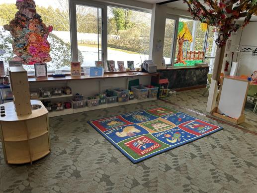 Photograph of Children's Room and the accessible toys for visitors to play with.