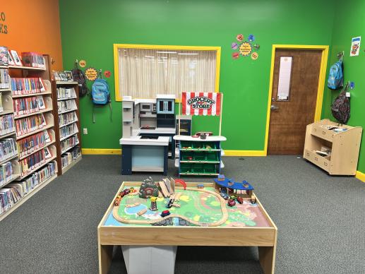 Train Table and Imaginative Play Kitchen