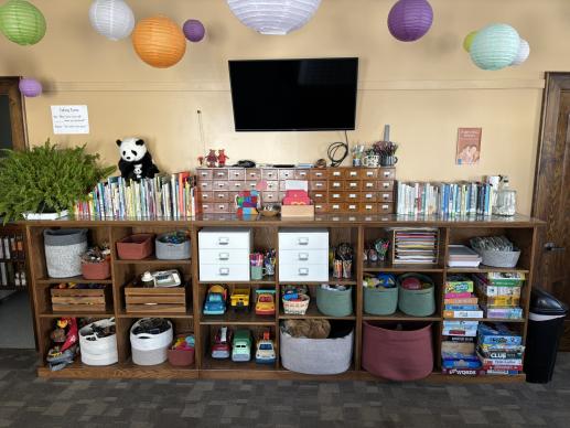 Toy Shelves in Play Area