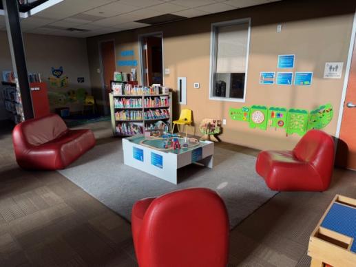 Bertram Library Train Table, Toddler Manipulative area