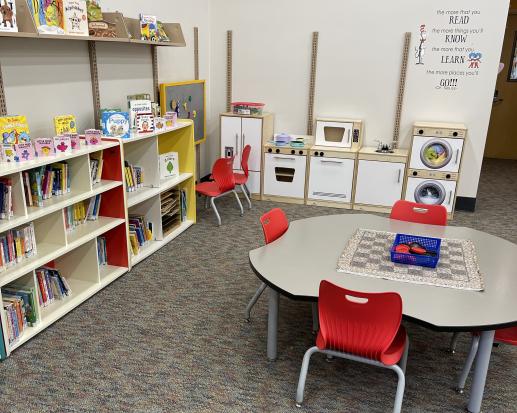 play area in the children's department
