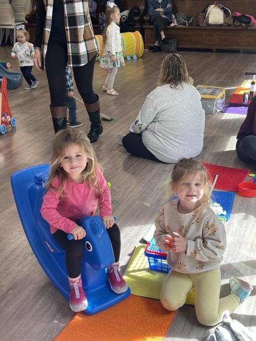 children and parents during playtime at Parent-Child workshop