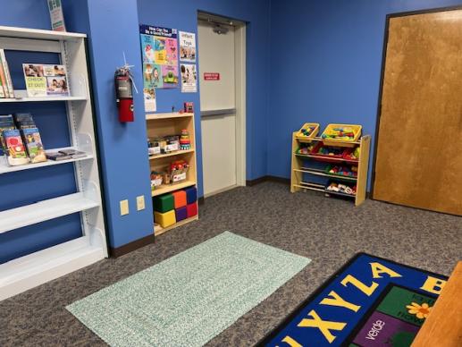 Our special toy area set aside for infants.