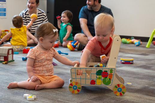 Babies playing at Parent Child Workshop