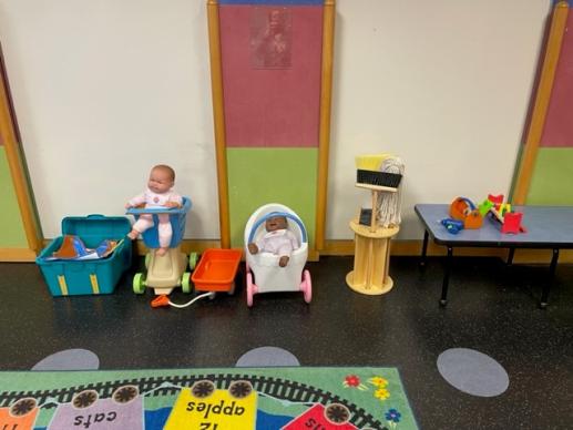 Dramatic play area in Grow Play Learn (our Parent Child Workshop)