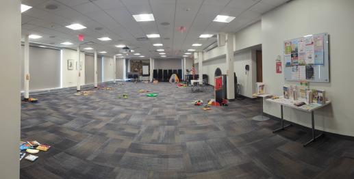 Main Building's Family Place Workshop set-up