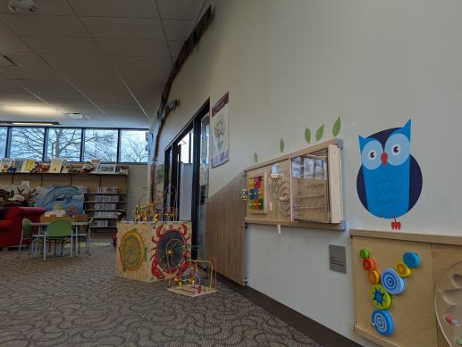 Fine motor toys and interactive play wall