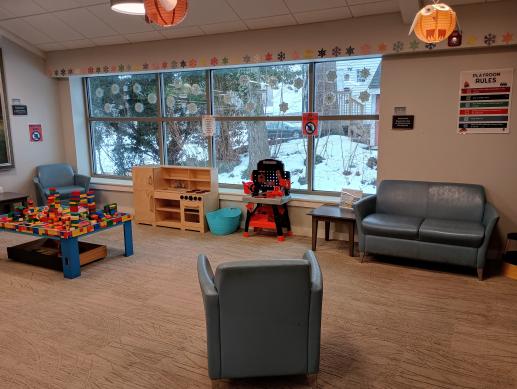 Comfy furniture, lego table, play kitchen, and other toys