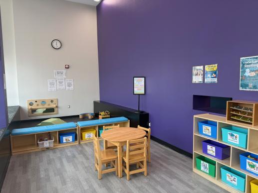 Denton Public Library's manipulative toys and baby area