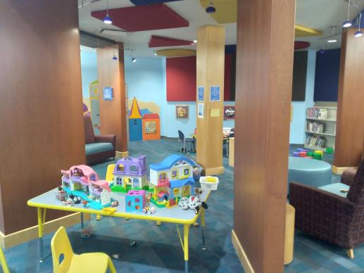 This is the Strongsville Branch's Play Area