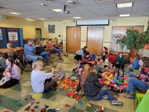 Families play together during our parent child workshop.