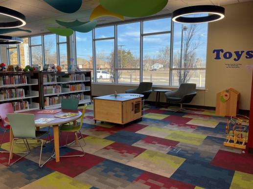 Children's Area-featuring play kitchen