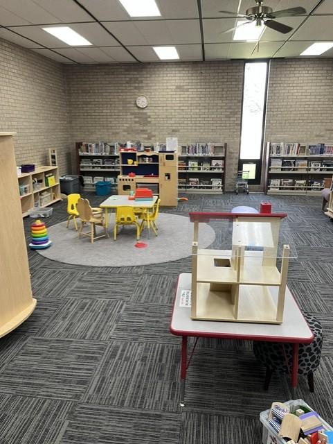 We just added new child-height shelving!