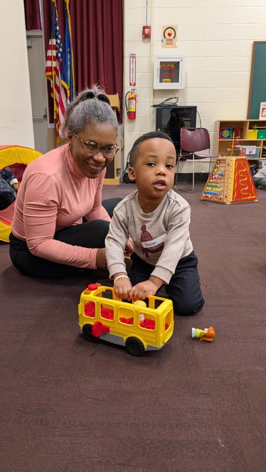 boy playing in parent/child workshop