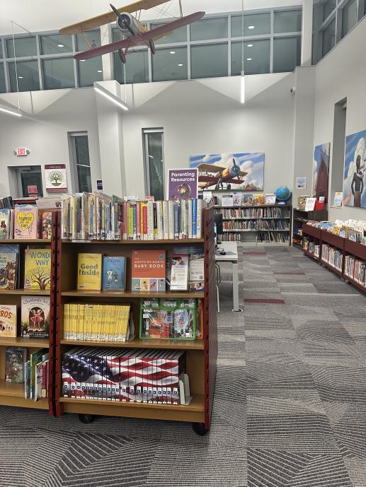 Richmond Heights branch of CCPL parenting and banner