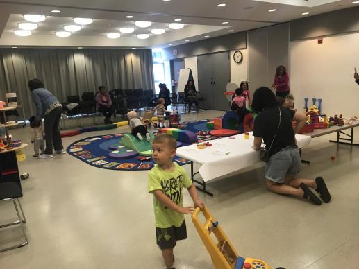 Parent/Child Workshop.  At the Baldwin Public Library we call it Learn & Play.  