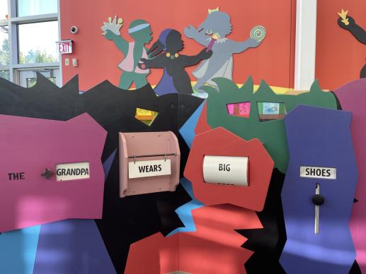 Fun with words in our Children's Play Area. 