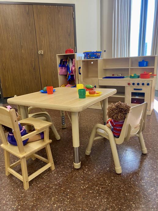 Dramatic play kitchen