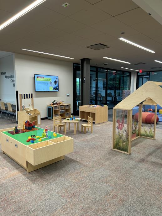 Photo of the Library Youth Services Family Place Play Area